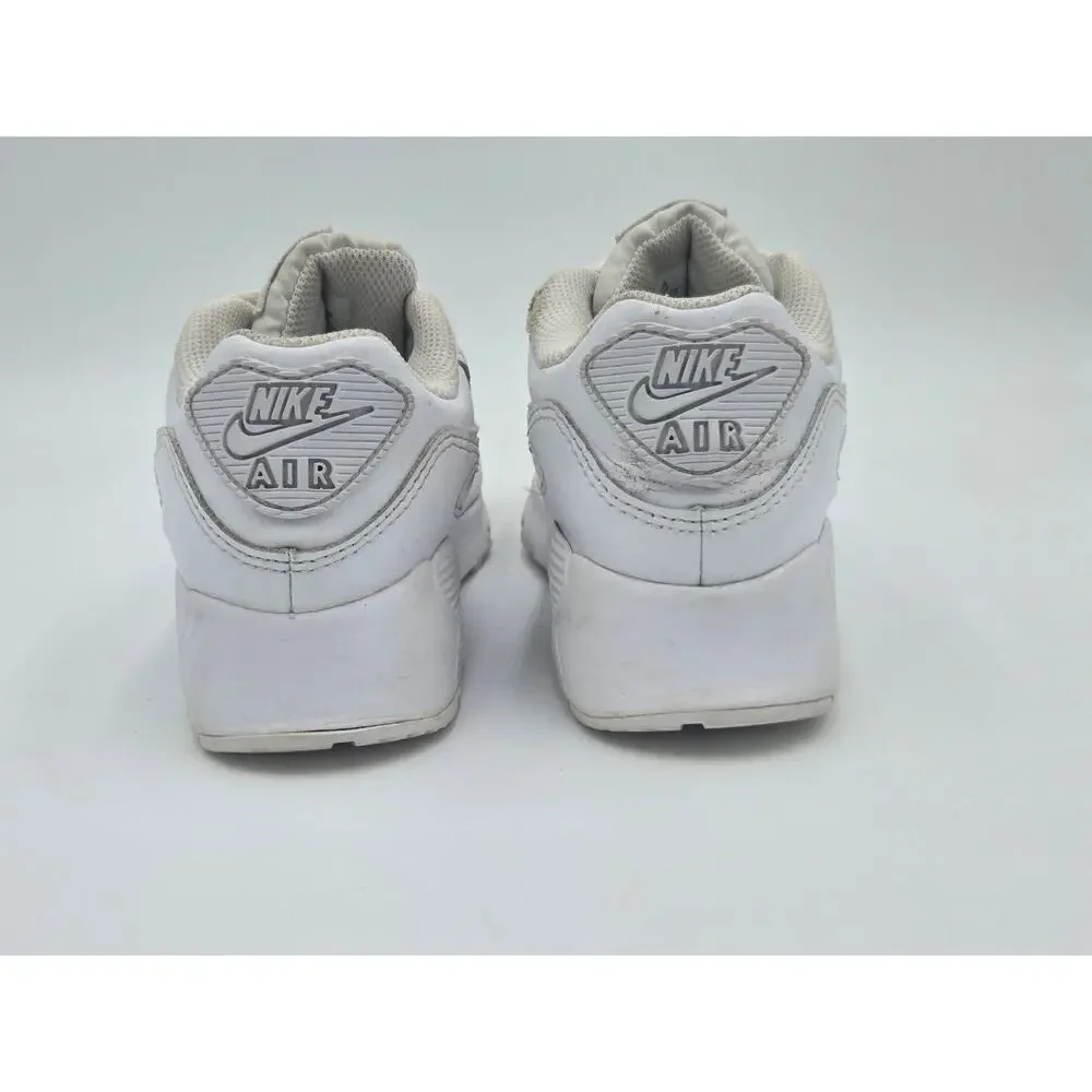 Nike Air Max 90 Youth 3Y White Running Shoes Classic Air Cushion